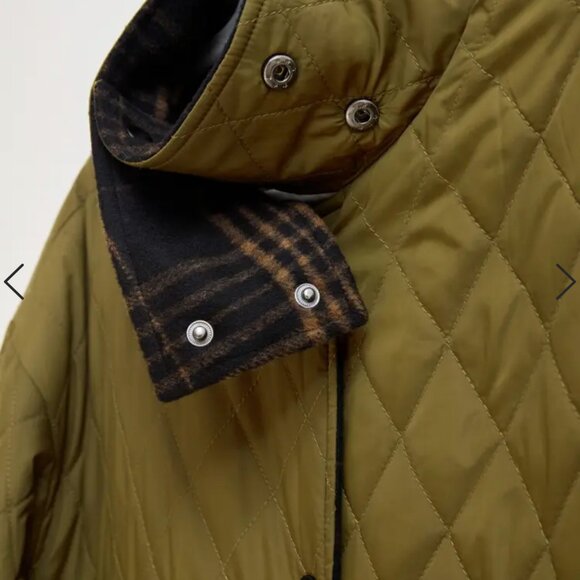 NWOT Wool Reversible Quilted coat - Picture 8 of 9